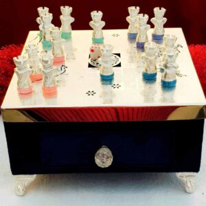 German Silver Ludo | Premium 9.5x9.5 Inch Game Set