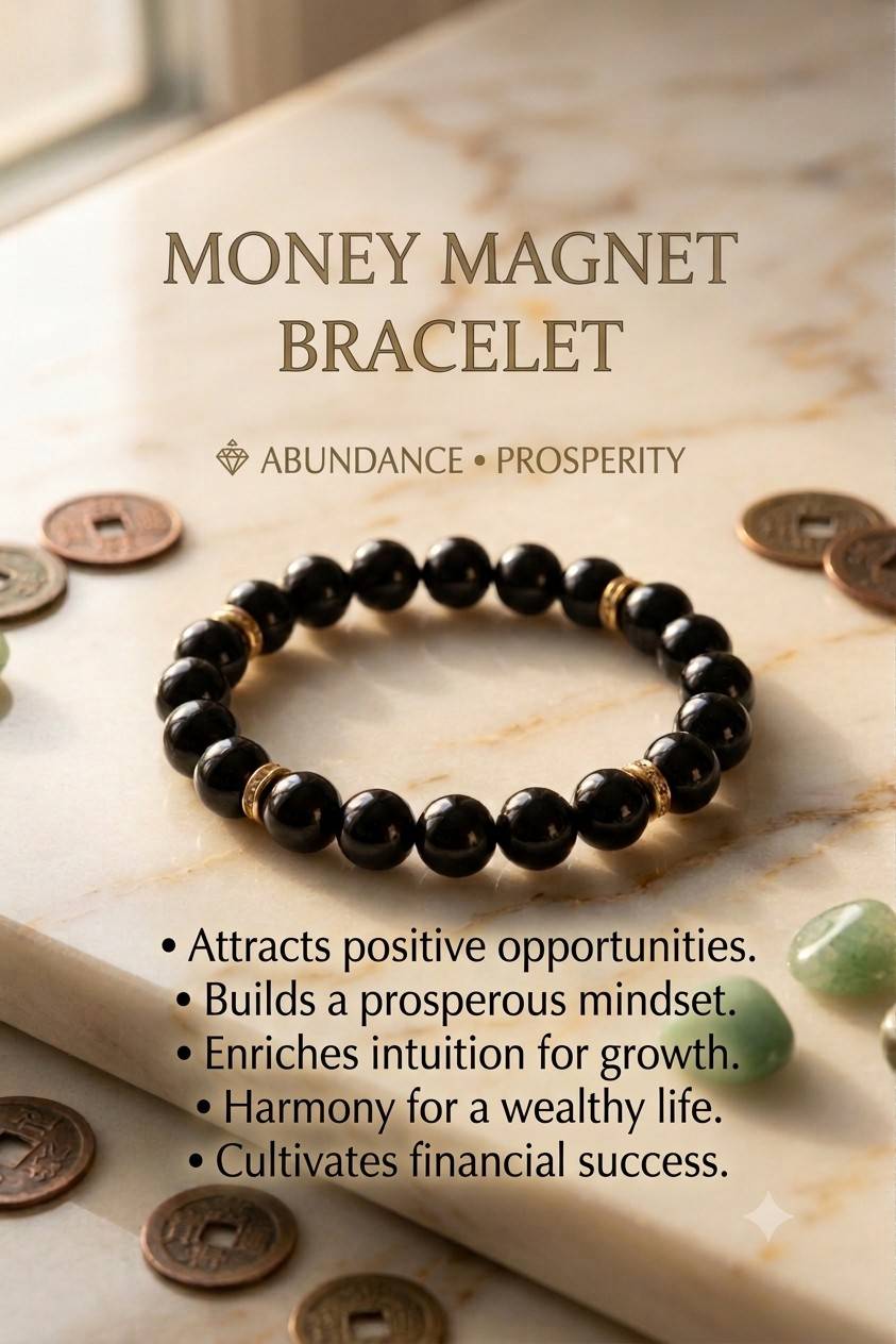 Money Magnet Bracelet | Attract Wealth & Abundance – Youteek 1 Powerful Money Magnet Bracelet designed to attract wealth, abundance and prosperity. Helps remove money blockages and boost financial confidence. Ideal for Reiki, manifestation and everyday wear. Money Magnet Bracelet