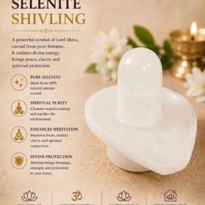 Natural Selenite Shivling