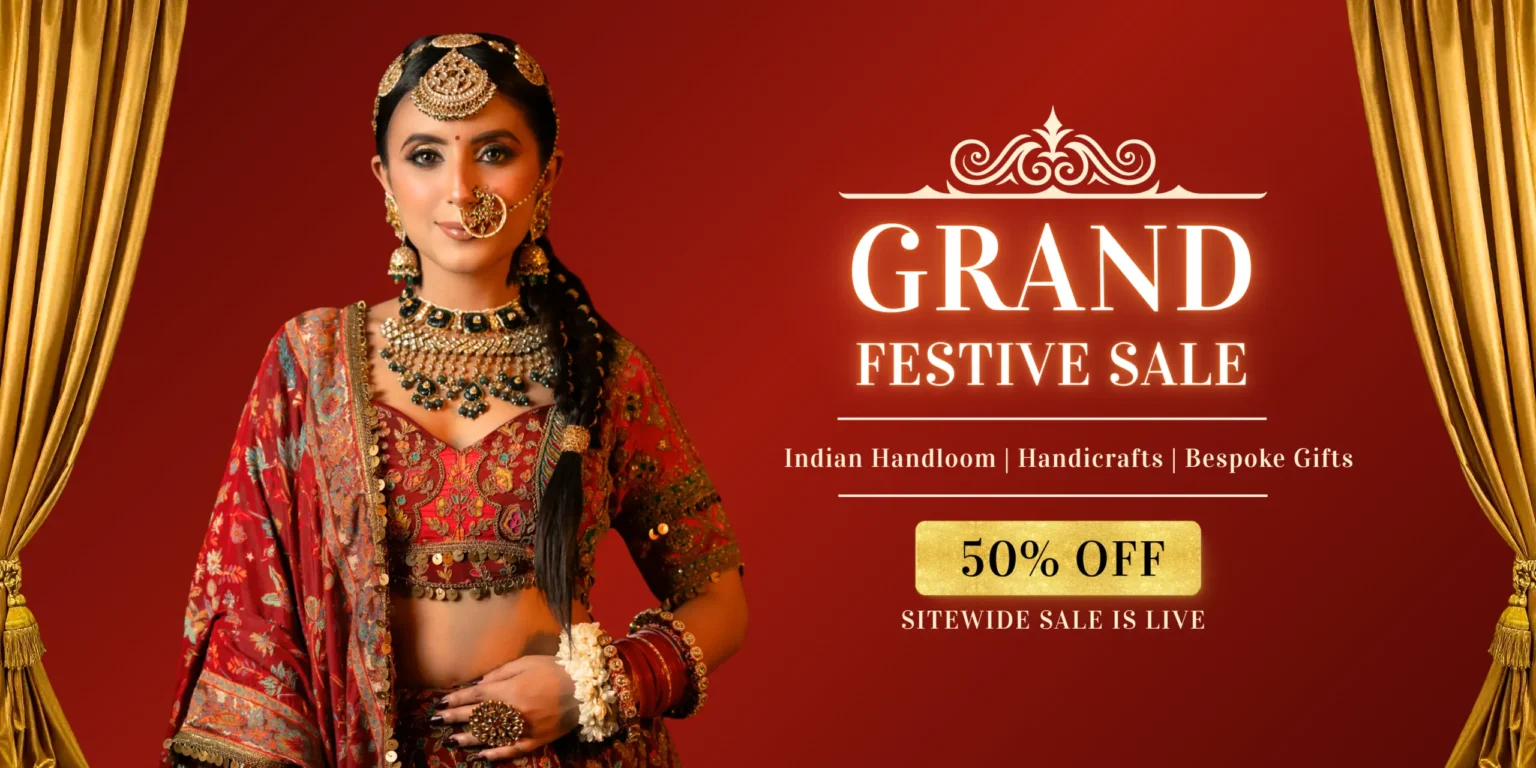 Red And Gold Elegant Indian Bridal Studio Promotion Banner scaled 2