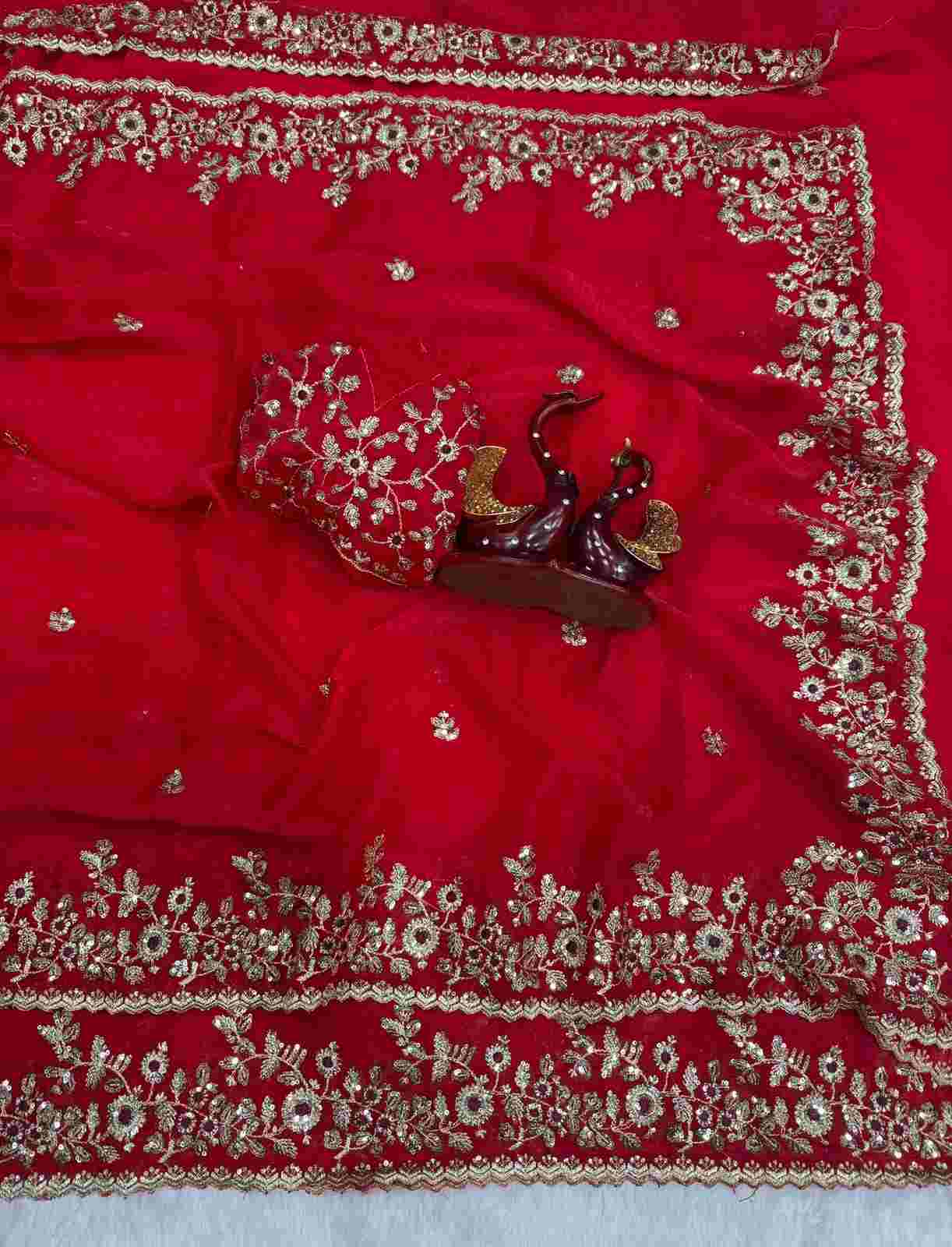Frendy Chiffon Sequence Embroidery Saree 4 Trending designer party wear Frendy Chiffon saree featuring intricate sequins floral embroidery work across the drape, available in 13 vibrant colors. Includes a matching unstitched Frendy Chiffon blouse piece with heavy sequins work. Frendy Chiffon Sequence Embroidery Saree | NC-5461