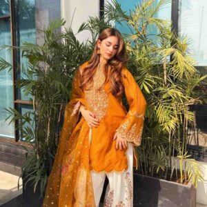 Organza Silk Sequence Kurti Set