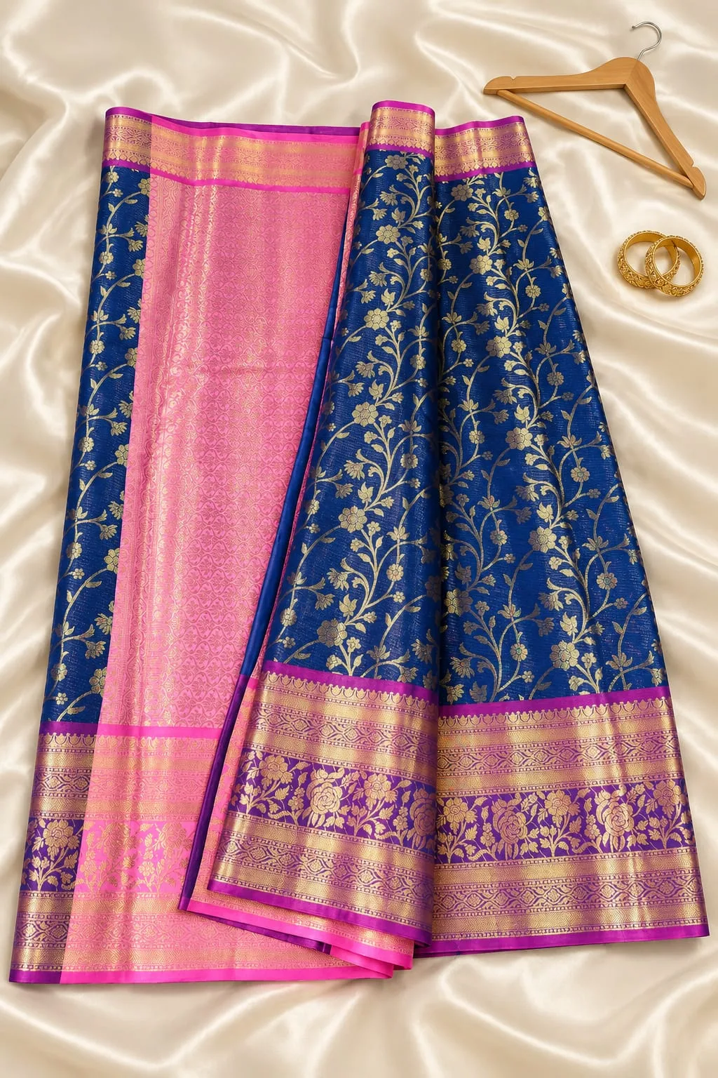 Banarasi Soft Silk Saree Double Zari Weaving | Youteek 4 Premium Banarasi soft silk saree with full body double zari weaving and both side weaving border. New arrival. Stock available. Festive wear. banarasi soft silk saree double zari weaving