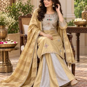 banarasi viscose pakistani gharara suit readymade
