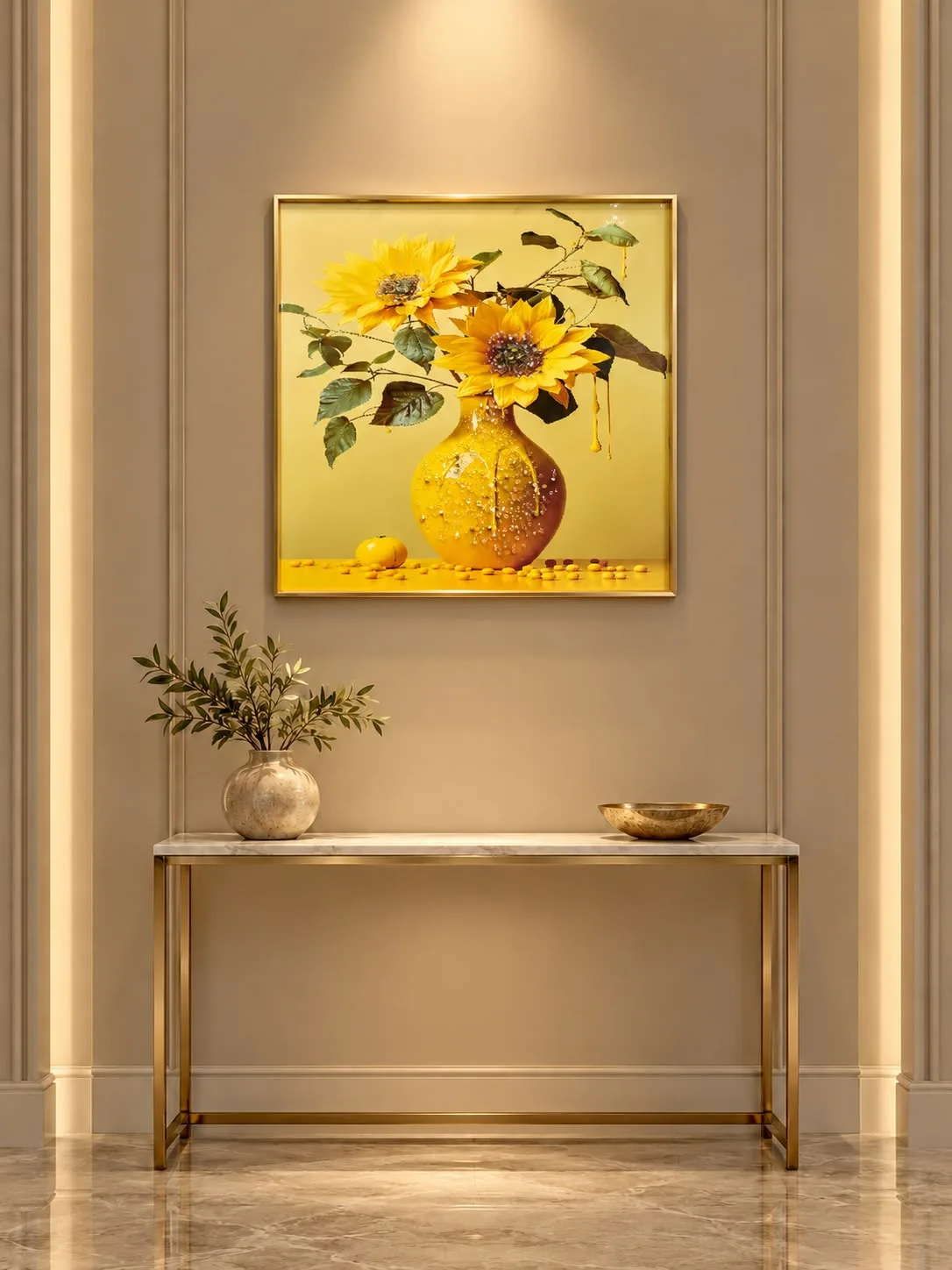 Crystal Painting with Aluminum Frame | 24x24 Inches 5 Premium 24x24 inches Crystal Painting with sturdy Aluminum Frame. Elegant wall art perfect for home and office decor. High quality crystal detailing. Crystal Painting with Aluminum Frame