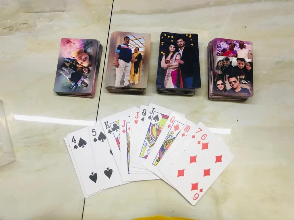 Customized Playing Cards with Photos for Anniversary | Youteek 3 Customized playing cards with your personal photos. Premium quality cards perfect as a thoughtful anniversary gift for husband, wife or partner. Unique keepsake with emotional value. customized playing cards with photos for anniversary