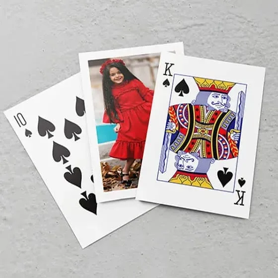 Customized Playing Cards with Photos for Anniversary | Youteek 4 Customized playing cards with your personal photos. Premium quality cards perfect as a thoughtful anniversary gift for husband, wife or partner. Unique keepsake with emotional value. customized playing cards with photos for anniversary