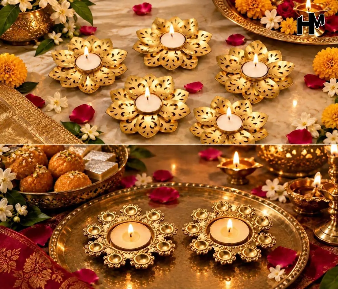 Festive Décor Combo Set | 5 Pieces of Each Design 1 Handcrafted festive décor combo with 5 pieces of each of both designs. Aesthetic setup for festivities and home styling. Discount available on bulk orders. Festive Décor Combo Set