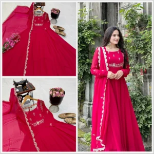 Fox Georgette Sequence Gown Set