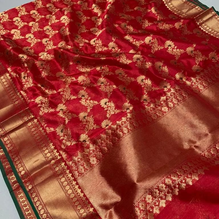 Handloom Chanderi Pattu Silk Saree | Pure Silk | Youteek 2 Original handloom Chanderi pattu silk saree in pure silk with authentic zari work. Handcrafted heritage weave for weddings and festive wear. handloom chanderi pattu silk saree