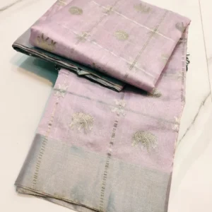 handloom chanderi tissue pattu silk saree