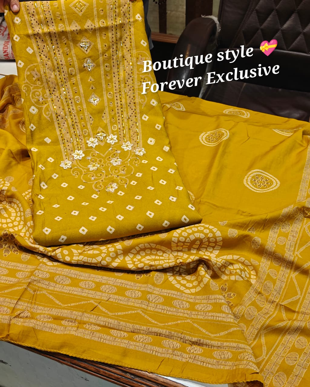 Jaipuri Print Viscose Suit Set | Gotta Patti with Muslin Dupatta 2 Pure viscose semi-winter suit with Jaipuri print and designer gotta patti. Fine rayon bottom and original soft muslin printed dupatta. Same day dispatch. Jaipuri Print Viscose Suit Set