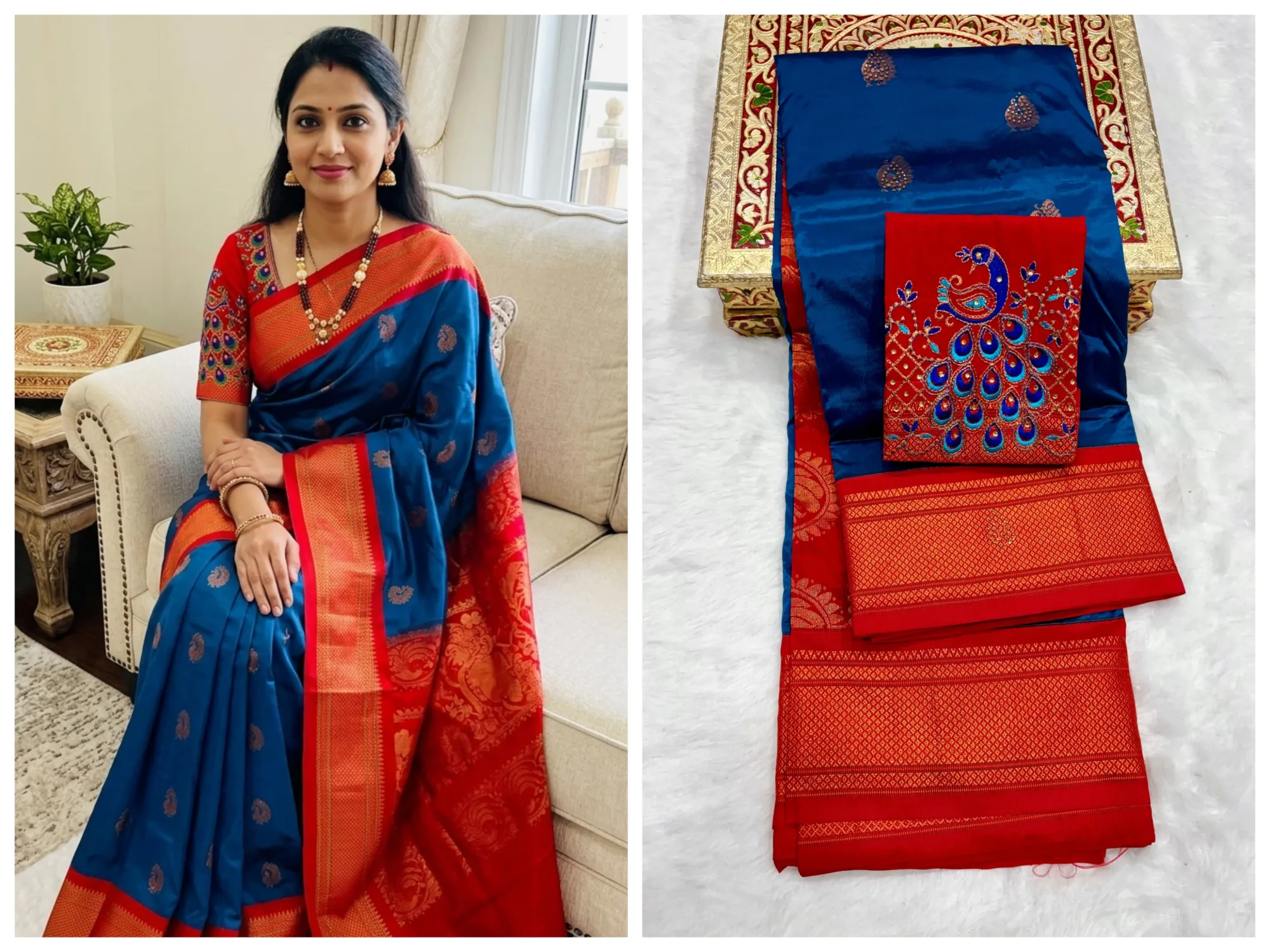 Mango Kadiyal Aari Work Paithani Saree | Youteek 2 Premium soft shiny tana silk mango kadiyal aari work Paithani saree with shoulder butti, rich pallu and contrast blouse. Dasara Diwali special. Full stock. mango kadiyal aari work paithani saree