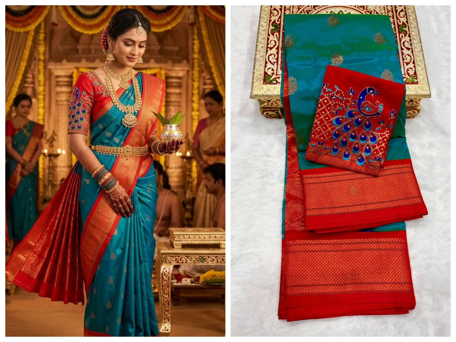 Mango Kadiyal Aari Work Paithani Saree | Youteek 1 Premium soft shiny tana silk mango kadiyal aari work Paithani saree with shoulder butti, rich pallu and contrast blouse. Dasara Diwali special. Full stock. mango kadiyal aari work paithani saree