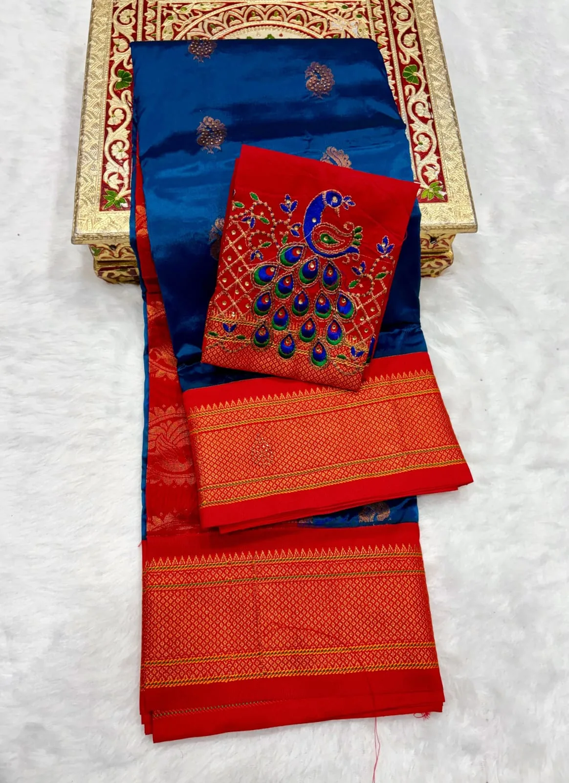 Mango Kadiyal Aari Work Paithani Saree | Youteek 4 Premium soft shiny tana silk mango kadiyal aari work Paithani saree with shoulder butti, rich pallu and contrast blouse. Dasara Diwali special. Full stock. mango kadiyal aari work paithani saree