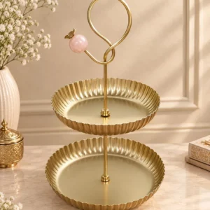 Metal 2 Tier Stand 10x14 Inch