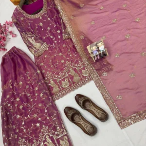 party wear 3 piece kurti palazzo set under 2000