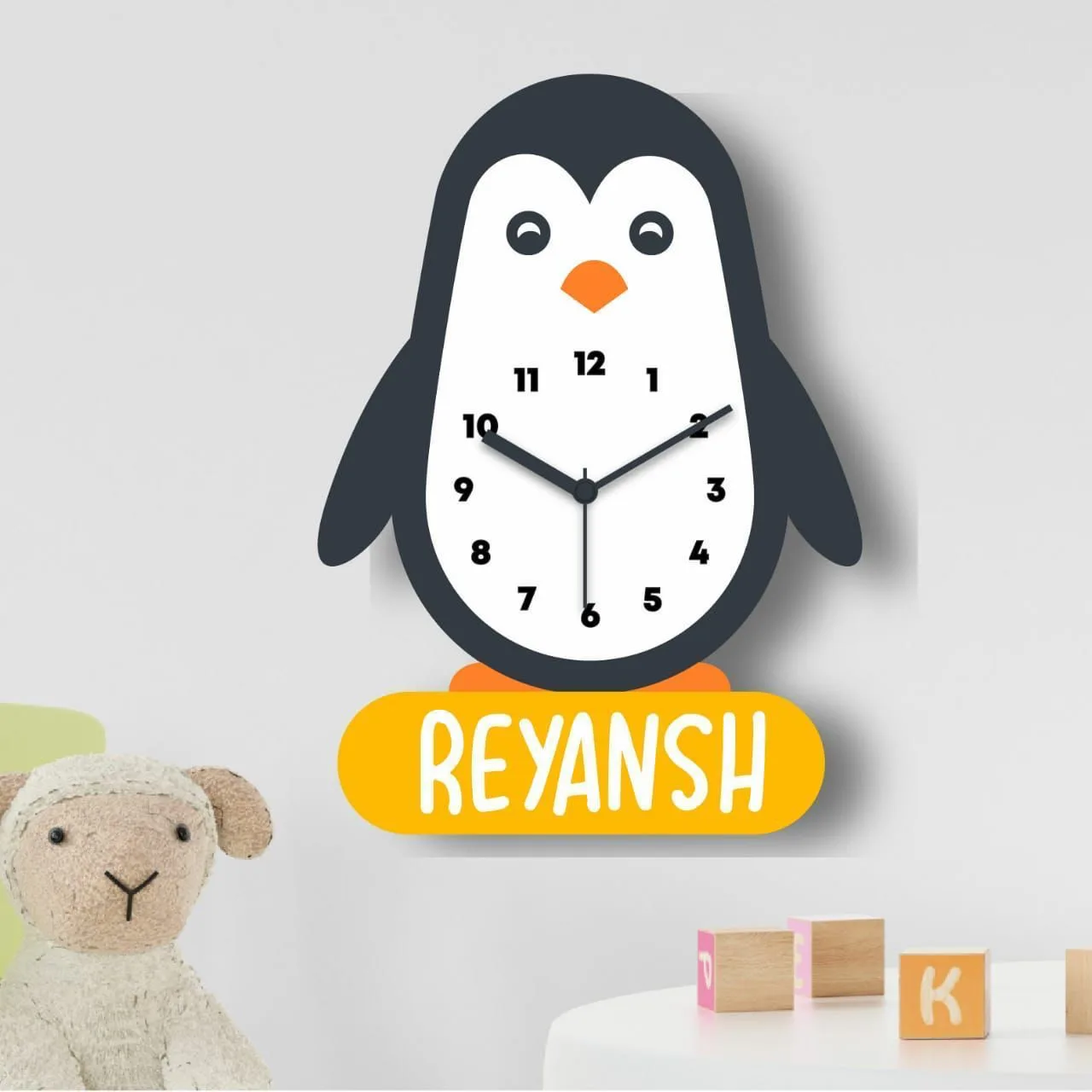 Personalised MDF Wall Clock | 12 Inch Name or Photo 9 Personalised 12 inch MDF wall clock. Add any name, shape, theme, cartoon or a child’s photo. Making time 4-5 working days. Personalised MDF Wall Clock