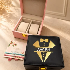 personalized 2 slot watch organizer gift