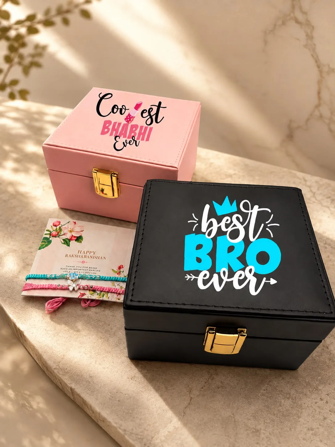 Personalized 2 Slot Watch Organizer Gift | Custom Name | Youteek 4 Personalized 2 slot watch organizer gift with custom name print, velvet cushions and a gold lock. Available in pink, black and grey. Ideal for anniversary and gift-for-him. personalized 2 slot watch organizer gift