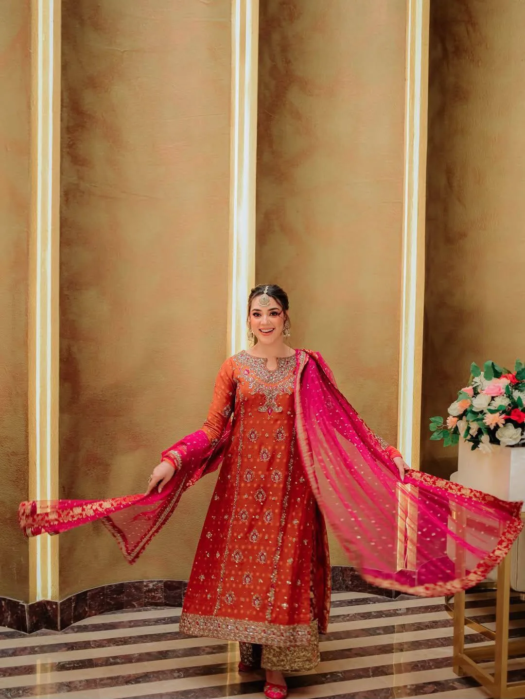 Plus Size Palazzo Suit Set 3XL Online | Youteek 4 Newly launched plus size palazzo suit set in beautiful georgette. 5mm sequins zari thread embroidery with pearl work. Fully stitched up to 3XL(46), kurti 43-44 inches, free size palazzo 41 inches, dupatta 2 mtr. plus size palazzo suit set 3xl online