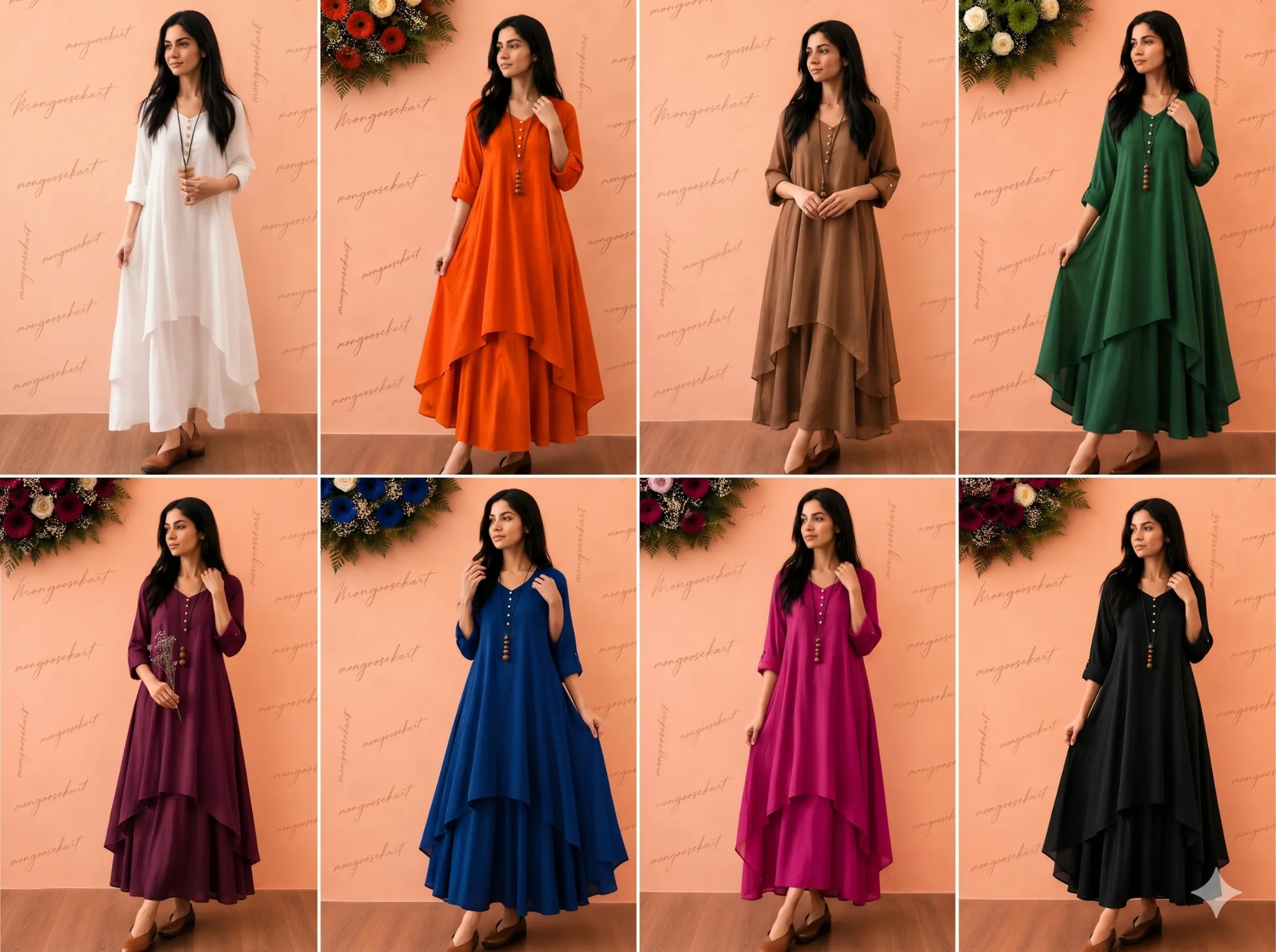 Pure Cotton Double Layer Dress | Youteek 1 Premium pure cotton double layer dress. Sizes S to 5XL, 6XL to 8XL available at 200 extra. 1 inch oversize option – send measurements. Soft, comfortable and stylish for everyday wear. pure cotton double layer dress