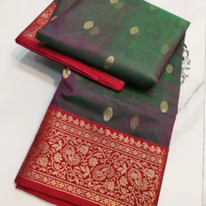 purple handloom chanderi silk saree