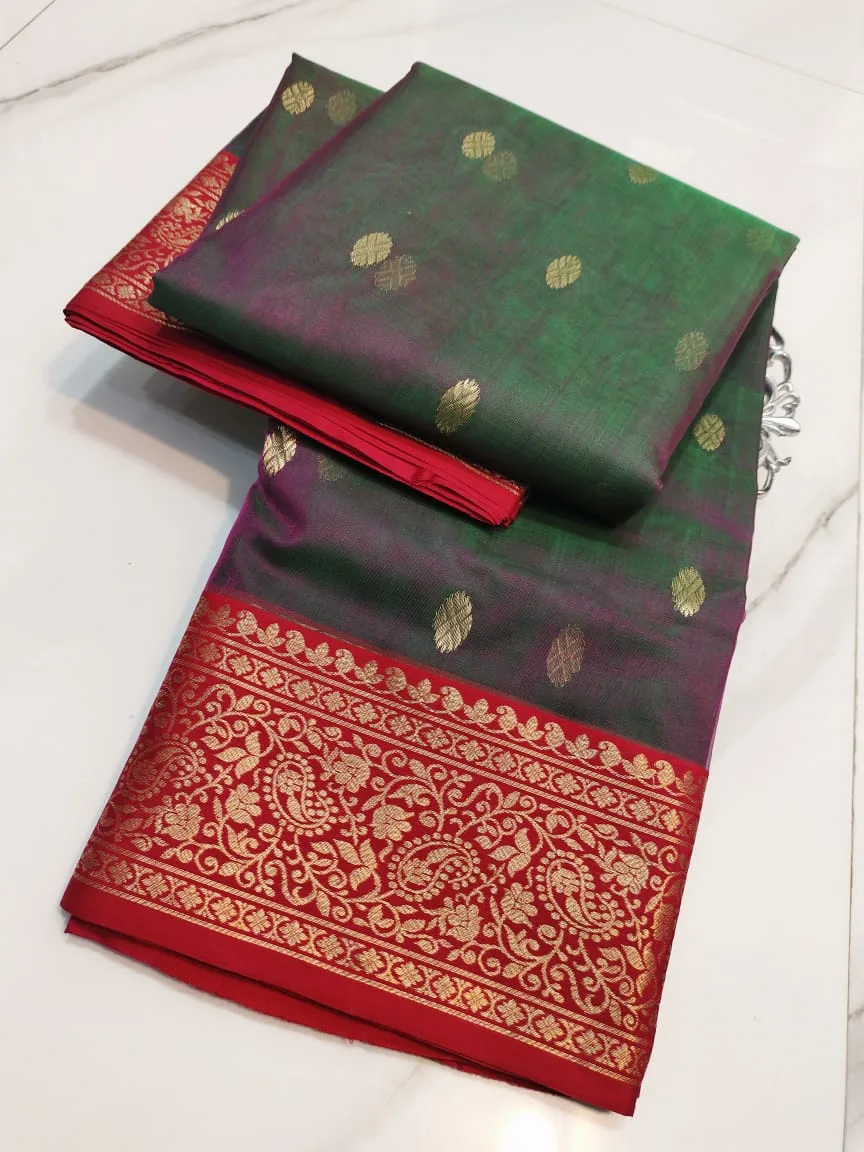 Original Purple Handloom Chanderi Katan Silk Saree | Pure Silk | Youteek 1 Original purple handloom Chanderi katan silk saree. Pure silk threads, delicate motifs and a rich zari border. Lightweight heritage drape. Free shipping across India. purple handloom chanderi silk saree
